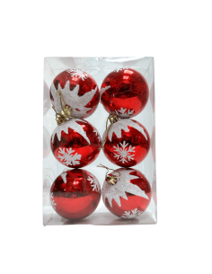 BOLAS DE NAVIDAD 6PCS 80/1