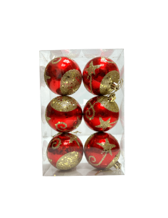 BOLAS DE NAVIDAD 6PCS 80/1