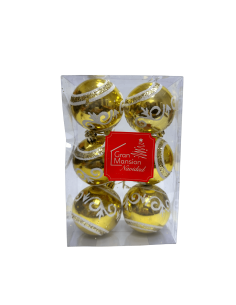 BOLAS DE NAVIDAD 6PCS 80/1