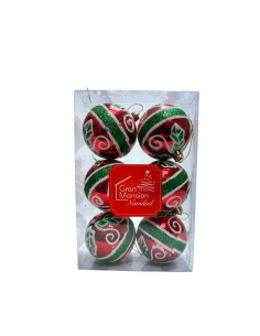BOLAS DE NAVIDAD X6 7CM 80/1