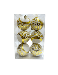 BOLAS DE NAVIDAD X6 8CM ****