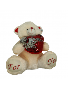 PELUCHE OSO C/CORAZON 50 CM 2
