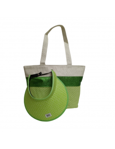 SET DE BOLSO Y GORRO DE PLAYA