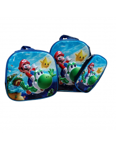 MOCHILA SET X3 SUPER MARIO...