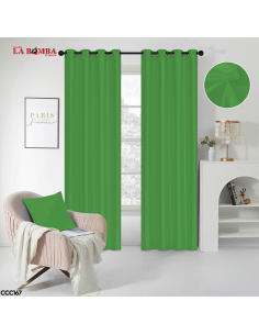 CORTINA SOLIDA VERDE BOSQ...