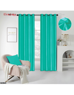 CORTINA SOLIDA AZUL 60*90...
