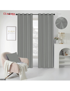 CORTINA SOLIDA PLATA 60*90...