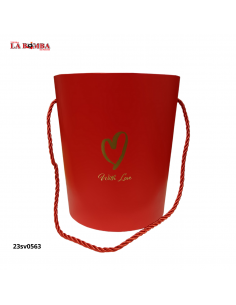 CAJA REGALO ROJA 17.2*19CM...