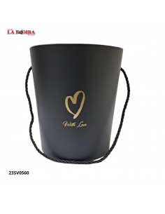 CAJA REGALO NEGRA 17.2*19CM...