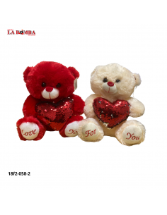PELUCHE OSO C/CORAZON 28CM...