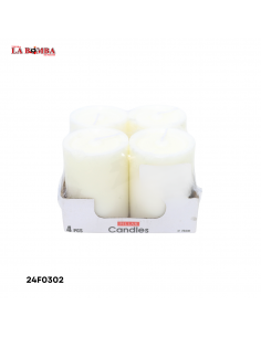 VELA BLANCA 7*5 CM 4PCS