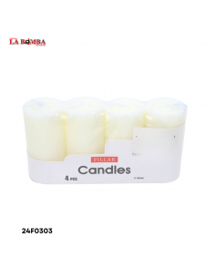 VELA BLANCA 5*9 CM 4PCS