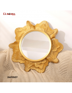 ESPEJO DORADO 73*70  6/1******