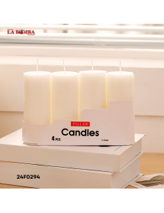 VELA BLANCA 5*12.2 CM  4PCS...