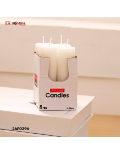 VELA BLANCA 3*10 CM 4PCS  64/1