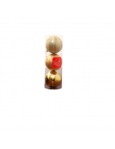 BOLAS DE NAVIDAD 10CM X3...