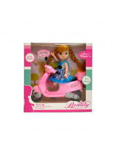 MOTOCICLETA CON MUNECA T275552