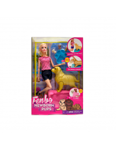 MUÑECA C/ACC DOG PUPS EN...