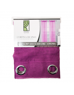 CORTINA LINO PÚRPURA