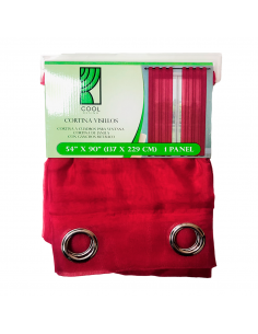 CORTINA VISILLO ROJA NF