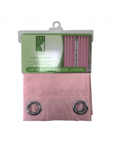 CORTINA SOLIDA ROSADO No.40