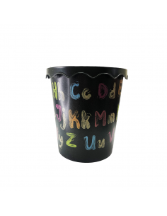ZAFACON NEGRO CON LETRAS 80/1