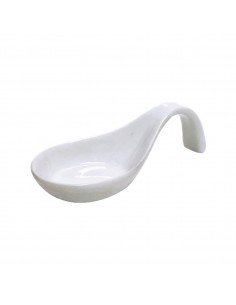 CUCHARA CERÁMICA BLANCA 11X4CM