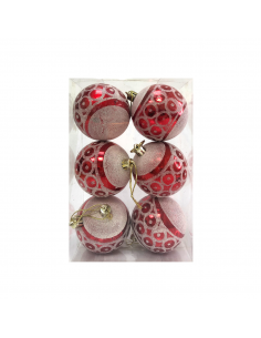 BOLAS DE NAVIDAD 6PCS 80/1 2